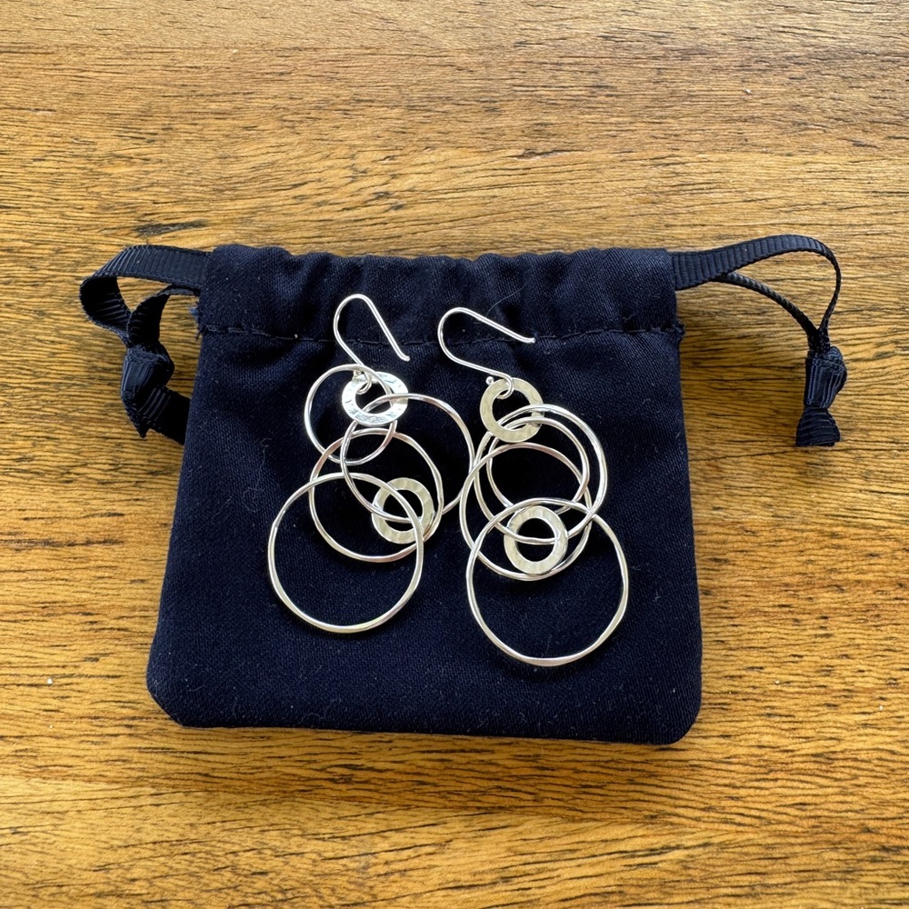 IPPOLITA Sterling Silver Chimera Circle Drop Earrings.